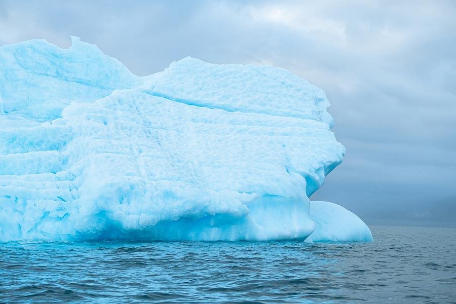 Blue Iceberg — Antarctic Peninsula, Antarctica — Fine art canvas print by Naomi McLeod