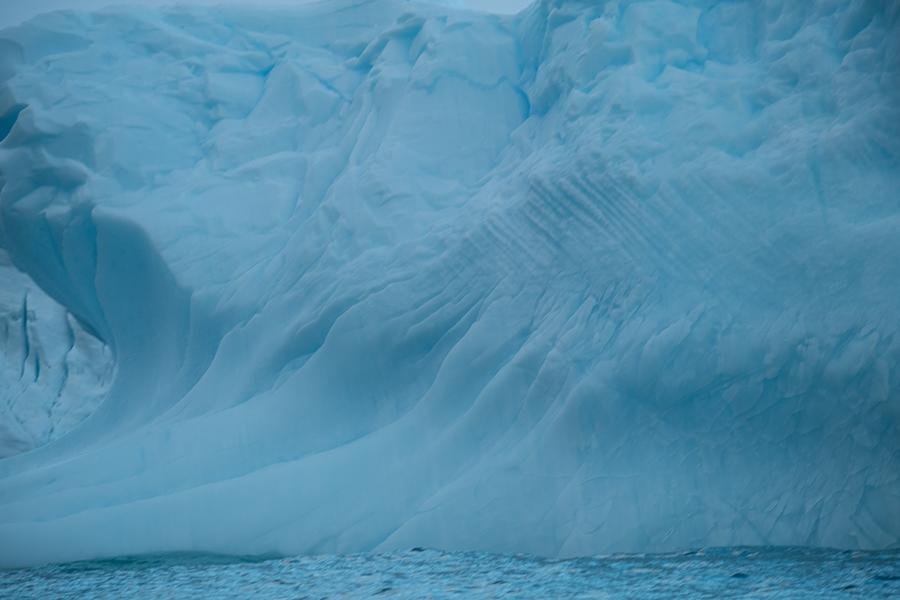 Glacial Ice Wall — Antarctica | Ancient Blue Ice Formation — Fine art canvas print by Naomi McLeod
