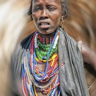 Arbore Woman in Ceremonial Beads — Omo Valley, Ethiopia