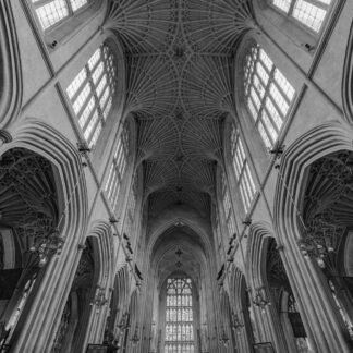 Bath Abbey Gothic Fan Vaulted Ceiling Interior England