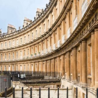 The Circus Bath Georgian Architecture Curved Colonnade