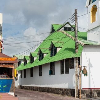 Puerto Ayora Street Scene Galapagos Islands Ecuador