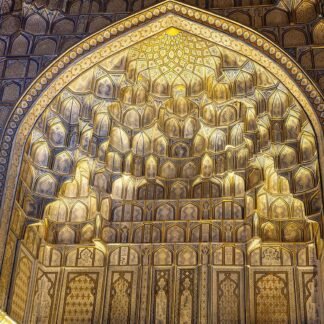 Golden Muqarnas Vault Islamic Architecture Samarkand