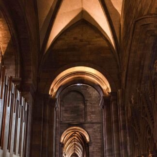 Gothic Cathedral Vaulted Arches Medieval Stone Architecture