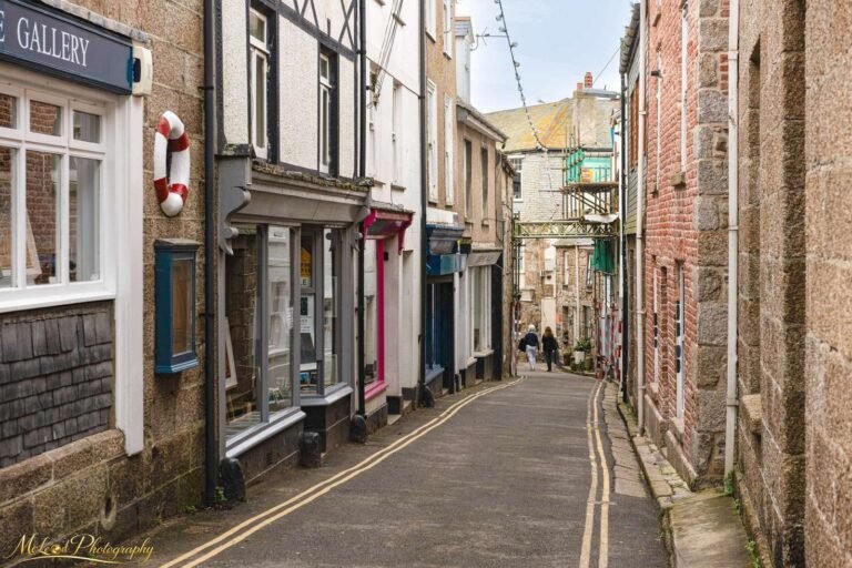 Charming St Ives Village Street Cornwall England Wall Art