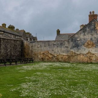 Historic Maritime Mural on Portland Stone Village Wall