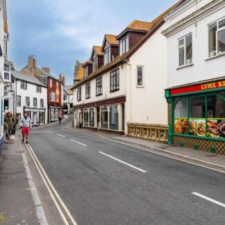 Charming Lyme Regis Street Scene Historic Dorset Village