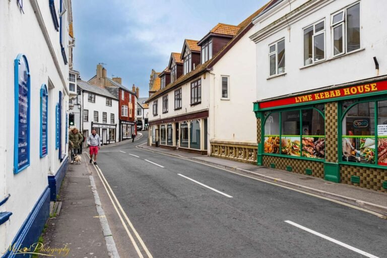 Charming Lyme Regis Street Scene Historic Dorset Village