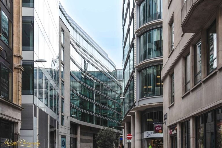 Modern Glass Architecture London City Financial District