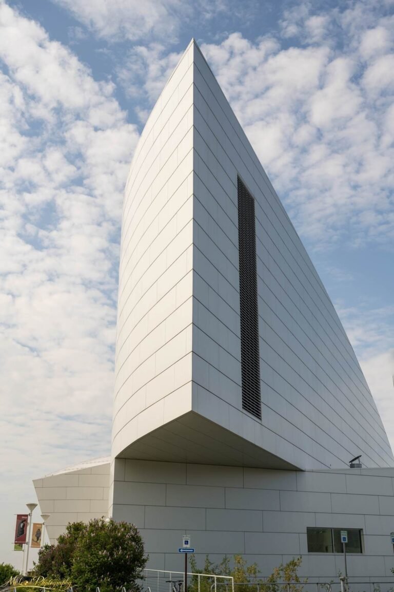 Bold Modern Architecture White Sculptural Building Wall Art