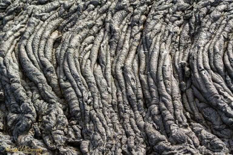 Pahoehoe Lava Flow Texture Abstract Volcanic Rock Art