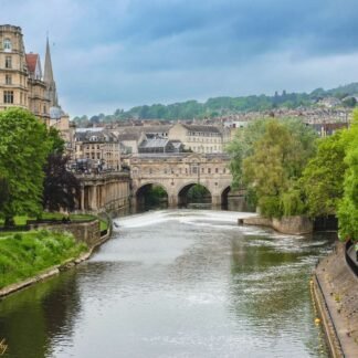 Pulteney Bridge and River Avon Bath England Fine Art Print
