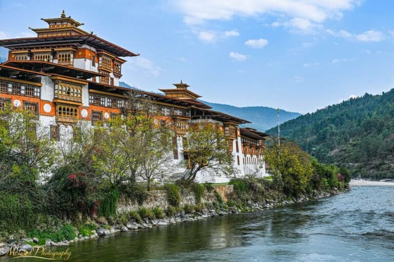 Punakha Dzong Fortress on River Bhutan Himalayan Wall Art