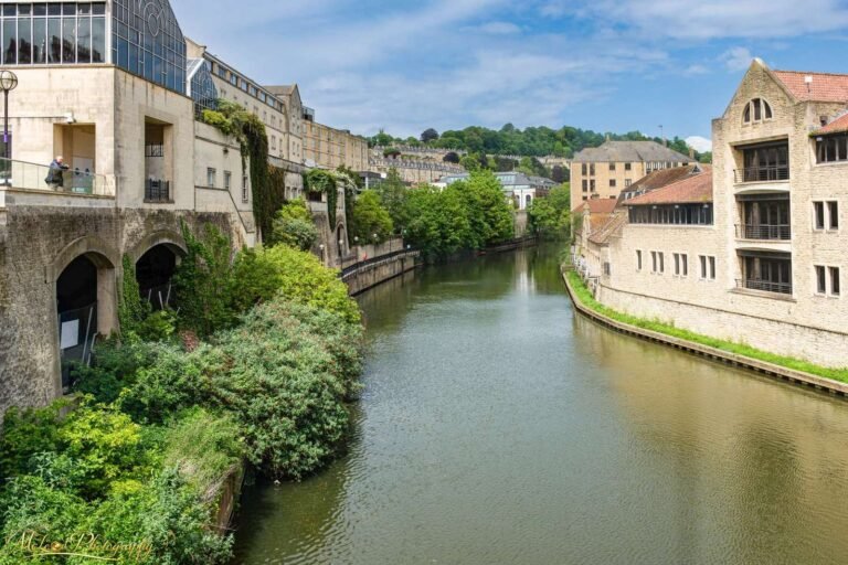 River Avon Bath England Historic Architecture Canvas Print