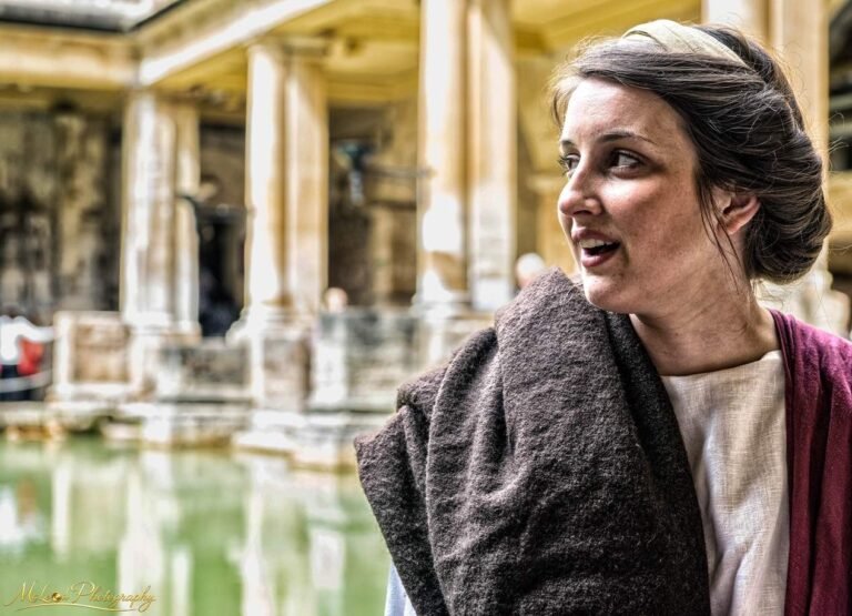 Roman Baths Living History Portrait Bath England
