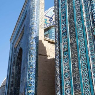 Stunning Blue Tile Mosaics of Samarkand Silk Road Architecture