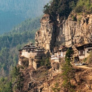 Tiger's Nest Monastery Clinging to Bhutan Cliffside
