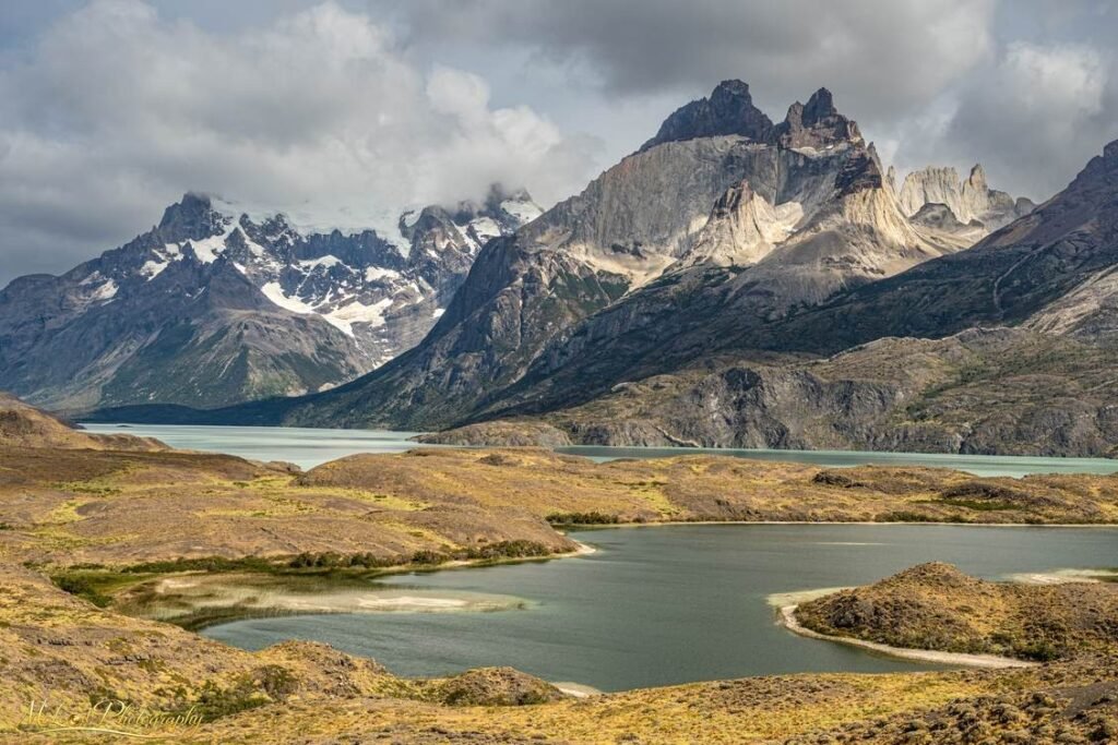 Torres del Paine Majestic Peaks and Glacial Lakes Patagonia — Fine art canvas print by Naomi McLeod