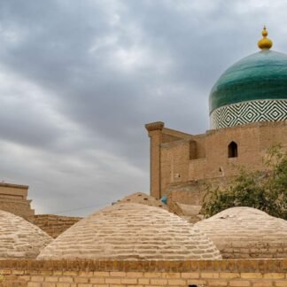 Turquoise Dome of Khiva Ancient Silk Road Architecture