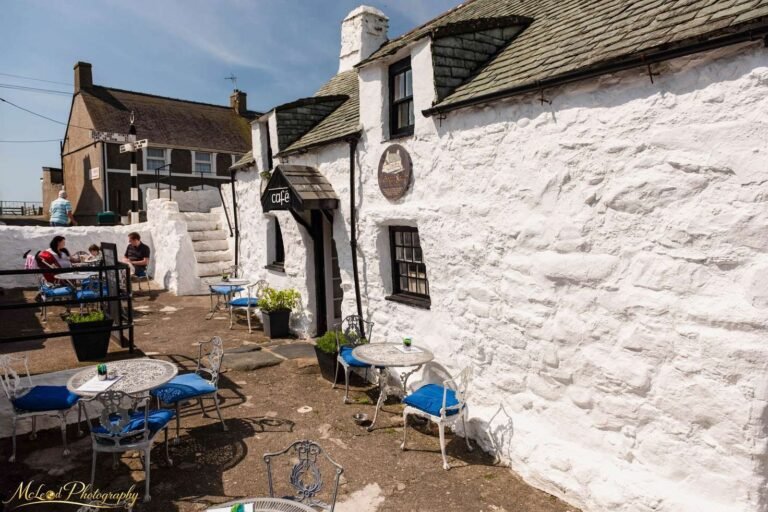 Charming Welsh Village Cafe with Whitewashed Stone Walls